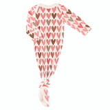 Stephan Baby R1458 Knotted Gown - Hearts 0-3 mo