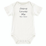 Stephan Baby R1499 Jesus Loves Me Snapshirt
