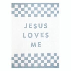 Stephan Baby R1527 Plush Blanket - Jesus Loves Me