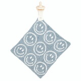 Stephan Baby R1529 Plush Pacifier Blankie - Smiley Faces