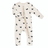 Stephan Baby R1549 Cozy Romper with Ruffles - Bow