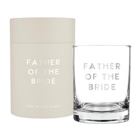 Wedding R1590 DOF Rocks Glass - Father of the Bride