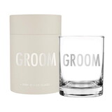 Wedding R1591 DOF Rocks Glass - Groom