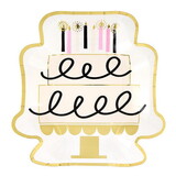 Slant R1672 Shaped Paper Plates - Cake