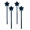 Slant R1767 Acrylic Stir Sticks - Stars