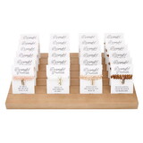 Kingdom Jewelry R1927 Glass Bead Tagged Bracelet Filled Display