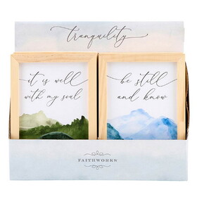 Spiritual Harvest R1931 Inner Peace Art Filled Display - 12 Pcs