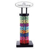 Kingdom Jewelry R1953 Ceramic Elastic Bracelets Filled Display (24 pcs)