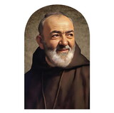 Gerffert R2158 Saint Padre Pio Arched Plaque 8"
