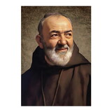 Gerffert R2160 Saint Padre Pio Wood Plaque 5"