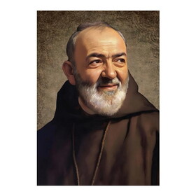 Gerffert R2160 Saint Padre Pio Wood Plaque 5"