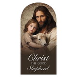 Gerffert R2162 Christ the Good Shepherd Arched Plaque 10"