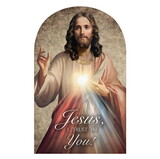 Gerffert R2164 Divine Mercy Arched Plaque 8"