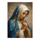 Gerffert R2169 Hail Mary Wood Plaque 5"