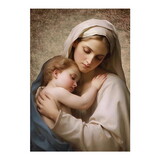 Gerffert R2172 Madonna with Child Wood Plaque 5"