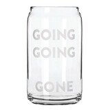 Cole Wheeler R2204 Going, Going, Gone Beercan Glass
