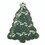 Holiday R5103 Die-Cut Tree Paper Plates - Tree
