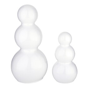 Holiday R5157 Glass Snowmen - Small + Medium Set