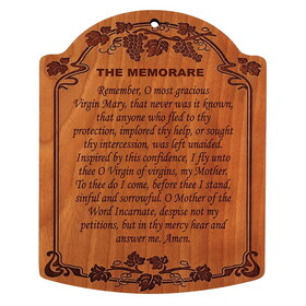 Christian Brands R5314 10" The Memorare Carved Wood Plaque