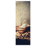 Celebration Banners R5351 Manger For Unto Us a Child is Born X-Stand Banner