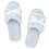 Bella R5389 Plush Slippers - Spa Blue + Ivory Velvet