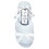 Bella R5389 Plush Slippers - Spa Blue + Ivory Velvet