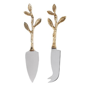 PURE Design R5562 Twig Handle Cheese Knives - Set of 2