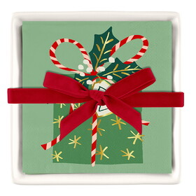 PURE Design R5570 Ceramic Napkin Tray + Napkins - Present