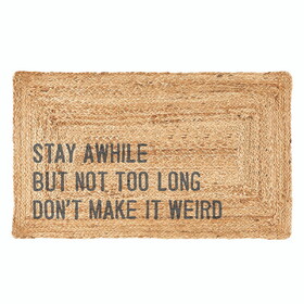 Face to Face R5883 Face to Face Jute Doormat - Don't Make It Weird