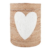 Face to Face R5884 Face to Face Jute Basket - Heart