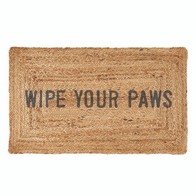 Face to Face R5913 Face to Face Jute Doormat - Wipe Your Paws