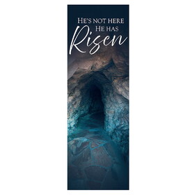 Celebration Banners R6474 He's Not Here He Has Risen Banner