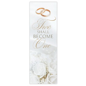 Celebration Banners R6475 Two Shall Become One Gold Banner