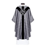RJ Toomey R6481 Black/Silver Damascene Chasuble