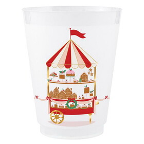 Slant R6548 Frost Cups - Gingerbread Cart - 8ct