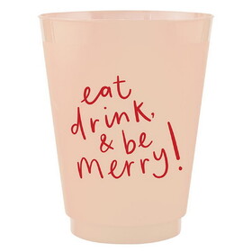Slant R6549 Frost Cups - Eat Drink Be Merry - 8ct