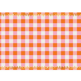 Slant R6569 Foil Paper Table Runner - Pink Plaid