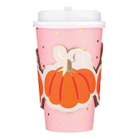 Slant R6624 Paper To-Go Cups - Pumpkin - 8ct