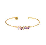 Fleur Jewelry R7207 Crystal Bangle - Lavender Bar