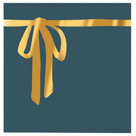 Tablesugar R7367 Cocktail Napkins - Gold Bow