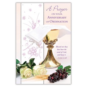 Alfred Mainzer RA52004 A Prayer on Your Anniversary of Ordination Card