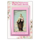 Alfred Mainzer RA68065 On Your Anniversary in the Lord's Service Card w/ Removable Prayer Card