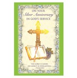 Alfred Mainzer RA68447 On Your Silver Anniversary in God's Service Card
