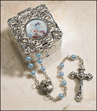 Creed RC786 Boy'S Blue Baptism Rosary