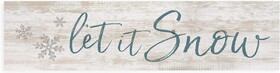 P.Graham Dunn RDM0141 Mini Sign - Let it Snow
