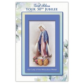 Alfred Mainzer Alfred Mainzer Your Jubilee - 50th Jubilee Anniversary Card w/ Removable Prayer Card