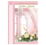 Alfred Mainzer RJ69030 God Be With You on Your Golden Jubilee - 50th Jubilee Anniversary Card