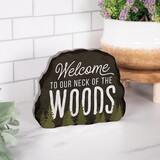 P.Graham Dunn RKT0012 Lake & Lodge Collection Shapes - Welcome To Our Neck Of The Woods