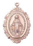 Creed Creed Creed&Reg; Rose Gold Miraculous Medal With Flower Edging