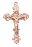 Creed RP420 24Kt Rose Gold Over Sterling Silver Crucifix